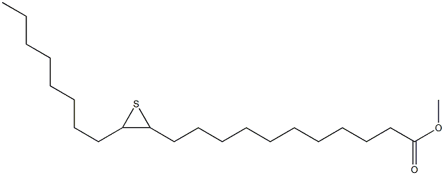 12,13-Epithiohenicosanoic acid methyl ester Struktur