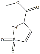 2,3-Dihydro-3-(methoxycarbonyl)thiophen-2-ide1,1-dioxide Struktur