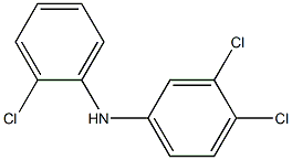 3,4-Dichlorophenyl 2-chlorophenylamine Struktur