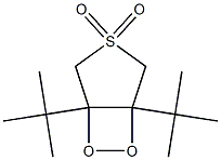 3,4-Epidioxy-3,4-di-tert-butyltetrahydrothiophene 1,1-dioxide Struktur