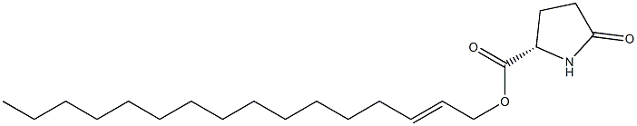 (S)-5-Oxopyrrolidine-2-carboxylic acid 2-hexadecenyl ester Struktur