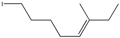 (E)-3-Methyl-8-iodo-3-octene Struktur