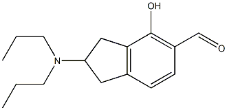 4-Hydroxy-2-(dipropylamino)indane-5-carbaldehyde Struktur