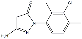 3-Amino-1-(3-chloro-2,4-dimethylphenyl)-5(4H)-pyrazolone Struktur