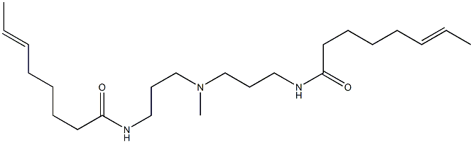 N,N'-[Methyliminobis(3,1-propanediyl)]bis(6-octenamide) Struktur