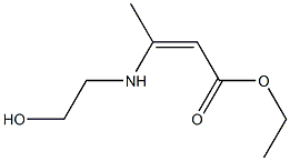 3-(2-Hydroxyethylamino)-2-butenoic acid ethyl ester Struktur