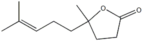 5-Methyl-5-(4-methyl-3-pentenyl)tetrahydrofuran-2-one Struktur