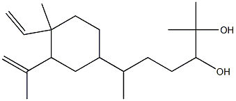 6-[4-Methyl-3-(1-methylvinyl)-4-vinylcyclohexyl]-2-methyl-2,3-heptanediol Struktur