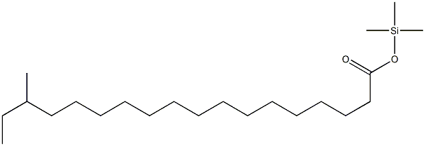 16-Methyloctadecanoic acid trimethylsilyl ester Struktur