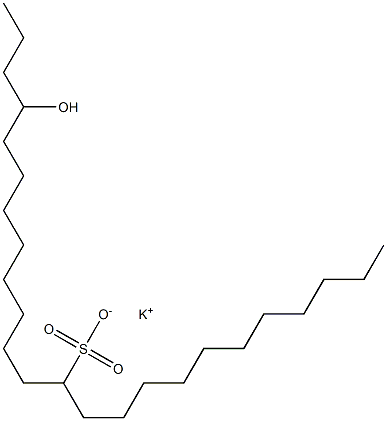 21-Hydroxytetracosane-12-sulfonic acid potassium salt Struktur