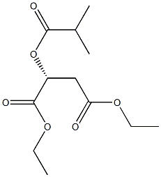 [R,(+)]-2-(Isobutyryloxy)succinic acid diethyl ester Struktur