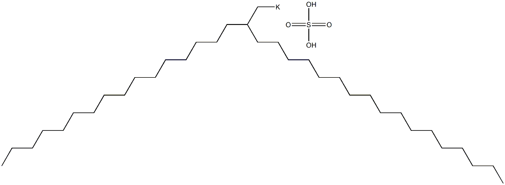 Sulfuric acid 2-hexadecylnonadecyl=potassium salt Struktur