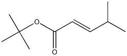 (E)-4-Methyl-2-pentenoic acid tert-butyl ester Struktur