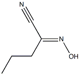 2-Hydroxyiminopentanenitrile Struktur