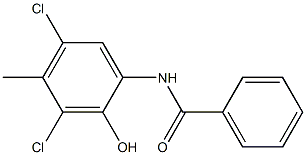 3',5'-Dichloro-2'-hydroxy-4'-methylbenzanilide Struktur