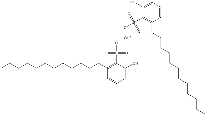 Bis(2-hydroxy-6-dodecylbenzenesulfonic acid)calcium salt Struktur