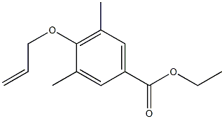 4-(Allyloxy)-3,5-dimethylbenzoic acid ethyl ester Struktur