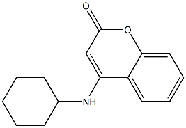 4-[Cyclohexylamino]-2H-1-benzopyran-2-one Struktur