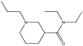 N,N-Diethyl-1-propyl-3-piperidinecarboxamide Struktur