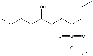 7-Hydroxyundecane-4-sulfonic acid sodium salt Struktur