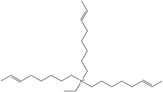 N-Ethyl-N,N,N-tri(6-octenyl)aminium Struktur