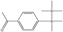 4'-(Pentamethyldisilanyl)acetophenone Struktur