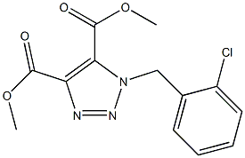 1-(2-Chlorobenzyl)-1H-1,2,3-triazole-4,5-dicarboxylic acid dimethyl ester Struktur