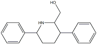 3,6-Diphenylpiperidine-2-methanol Struktur