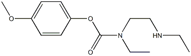 N-Ethyl-N-(2-ethylaminoethyl)carbamic acid 4-methoxyphenyl ester Struktur