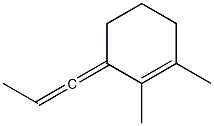 1,2-Dimethyl-3-(1-propen-1-ylidene)cyclohexene Struktur