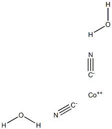 Cobalt dicyanide dihydrate Struktur