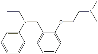 N-Ethyl-N-phenyl-o-[2-(dimethylamino)ethoxy]benzylamine Struktur