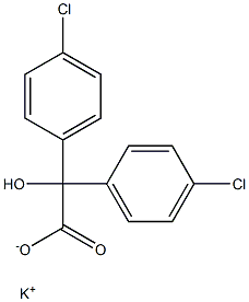 4,4'-Dichlorobenzilic acid potassium salt Struktur