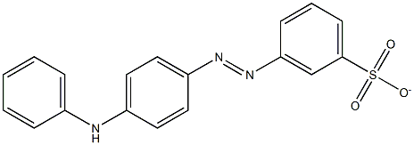 3-(4-Anilinophenylazo)benzenesulfonate Struktur