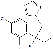 1-(2,4-Dichlorophenyl)-1-(2-propenyl)-2-(1H-1,2,4-triazol-1-yl)ethanol Struktur