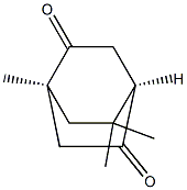 (1S,4R)-1,8,8-Trimethylbicyclo[2.2.2]octane-2,5-dione Struktur