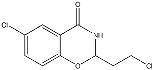 6-Chloro-2-(2-chloroethyl)-2H-1,3-benzoxazin-4(3H)-one Struktur