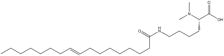 N6-(9-Heptadecenoyl)-N2,N2-dimethyllysine Struktur