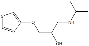 1-(Isopropylamino)-3-(3-thienyloxy)-2-propanol Struktur