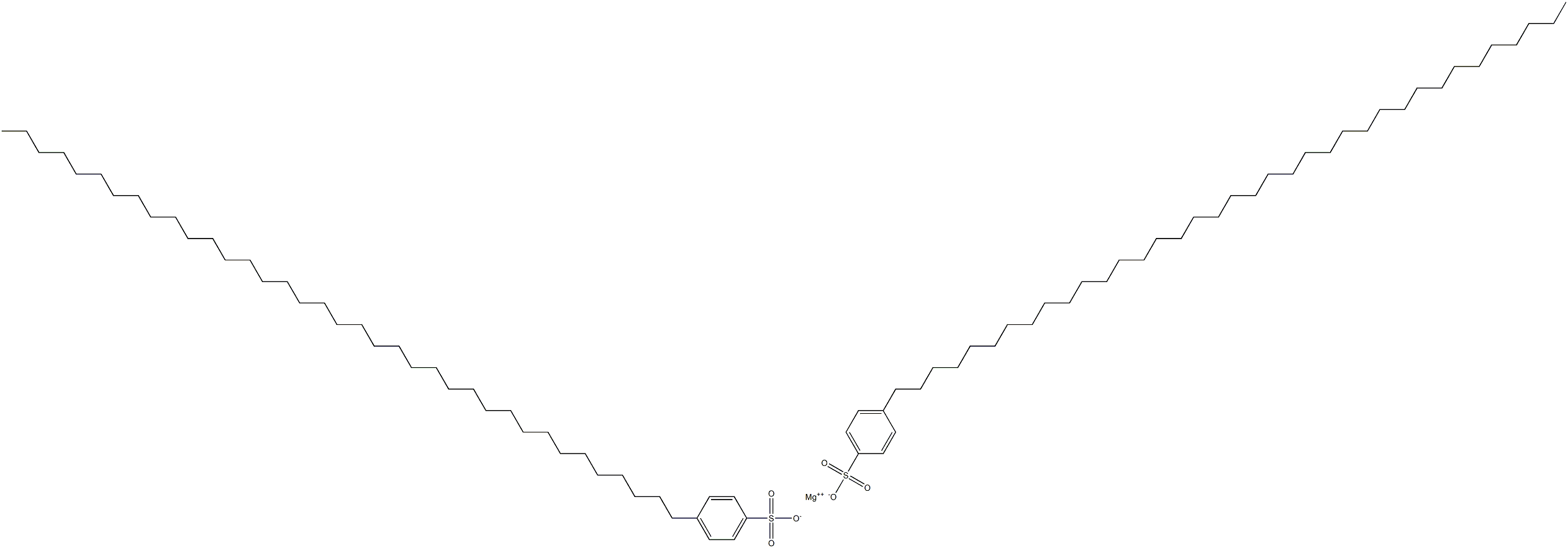 Bis[4-(heptatriacontan-1-yl)benzenesulfonic acid]magnesium salt Struktur