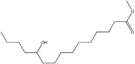 11-Hydroxypentadecanoic acid methyl ester Struktur