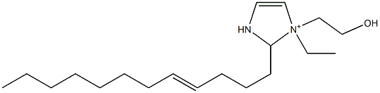 2-(4-Dodecenyl)-1-ethyl-1-(2-hydroxyethyl)-4-imidazoline-1-ium Struktur