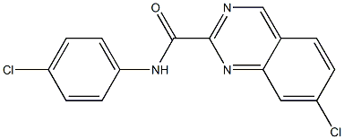 N-(4-Chlorophenyl)-7-chloroquinazoline-2-carboxamide Struktur