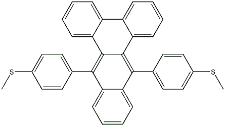 9,14-Bis[4-(methylthio)phenyl]benzo[b]triphenylene Struktur