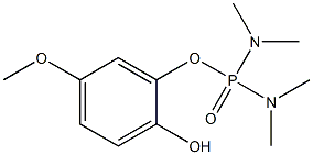 Di(dimethylamino)phosphinic acid (2-hydroxy-5-methoxyphenyl) ester Struktur