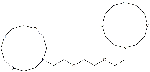 10,10'-(3,6-Dioxaoctane-1,8-diyl)bis(1,4,7-trioxa-10-azacyclododecane) Struktur