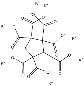 1,1,2,2,3,4,4-Cyclopentaneheptacarboxylic acid heptapotassium salt Struktur