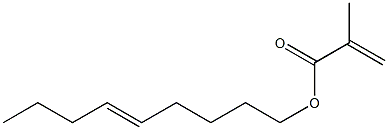 Methacrylic acid (5-nonenyl) ester Struktur