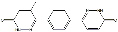 6-[4-[(2,3-Dihydro-3-oxopyridazin)-6-yl]phenyl]-4,5-dihydro-5-methylpyridazin-3(2H)-one Struktur