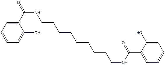 N,N'-(Nonane-1,9-diyl)bis(2-hydroxybenzamide) Struktur